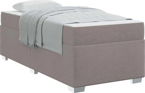vidaXL Ágykeret matracmal Tópszínű 80 x 200 cm szövet