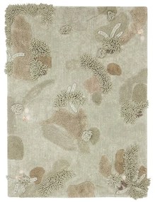 Bézs pamut gyerek játszószőnyeg 120x160 cm Mushroom Forest – Lorena Canals
