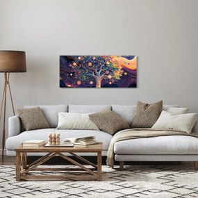 Kép – Lila fa tele energiával (120x50 cm)