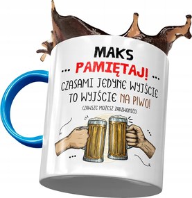 Kék Bögre Max Maximilian Ajándék Nyomtatott Fotóval