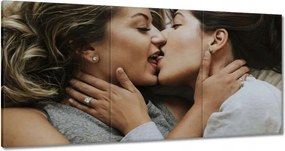 Vászonkép 180x90 Nők csókja