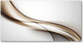 Fotó kép edzett üveg Barna hullám 140x70