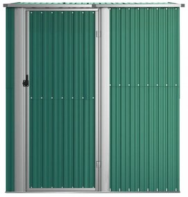 zöld horganyzott acél kerti fészer 180,5 x 97 x 209,5 cm
