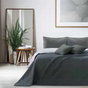 Alhambra fehér-szürke kétoldalas mikroszálas ágytakaró, 260 x 280 cm - DecoKing