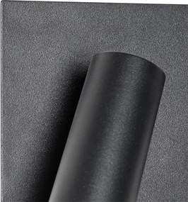 Modern kültéri fali lámpa fekete, beépített LED-del, 2 lámpás, IP54 - Simon