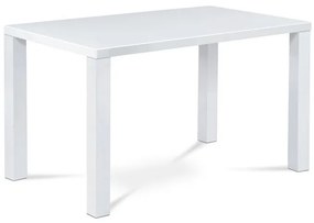 Modern Magasfényű Étkezőasztal Fehér Színben At-3006