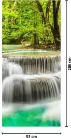 Fotótapéta ajtóra - Vízesések (95x205cm)