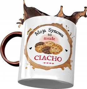 Bordó Bögre Fia Fiának Ajándék Nyomtatott Fotóval