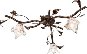 Felületre szerelhető ROZETA csillár 3xE14/40W/230V, bronz