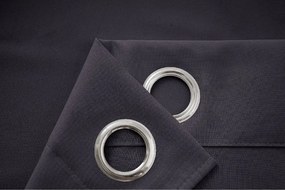 Függöny OXFORD LIGHT 140x250 cm, sötétszürke Felfüggesztés: Hullámos sínszalag