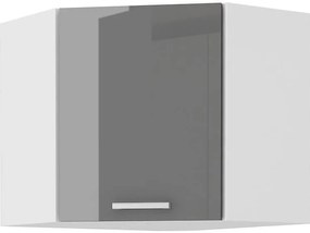 Sarok felső konyhaszekrény Saria 60 x 60 NAR G 60 (fényes szürke). 1033017