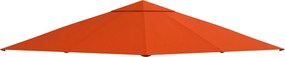 Outsunny Kerti Pavilon Napernyő Csere, kb. 3 x 3 m, vízálló, napvédő, 8 vízelvezető lyukkal, poliészter, narancs | Aosom