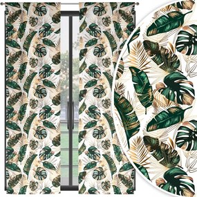 Kész Függönyök 2 Db Függöny Szett Pár 70X250 Alagút Függöny Minta 050