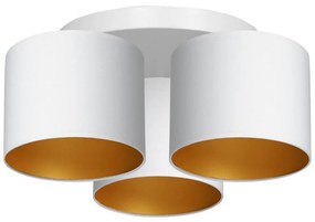 Felületre szerelhető csillár ARDEN 3xE27/60W/230V fehér/arany