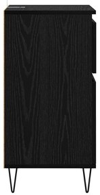 Széf fiókkal Musta tammi 35 x 40 x 70 cm Faanyag