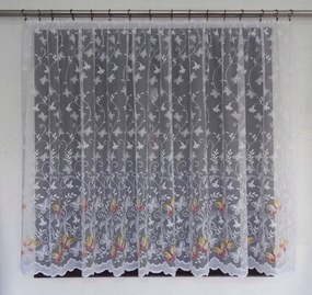 Mg Függöny Pillangók Fehér kol 260x175 kész szalaggal