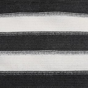 antracitszürke és fehér HDPE belátásgátló háló 1 x 25 m 75 g/m²