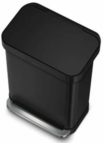 Simplehuman Téglalap alakú pedálos szemetes 55 l,fekete