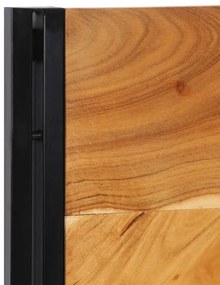 tömör fa akác és vas fejtámla 120 cm