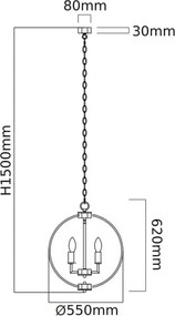 Orlicki Design CANDI OR80148 Csillár 6x8W/E14