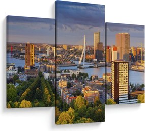 Kép - panoráma Rotterdam, Hollandia (90x60 cm)