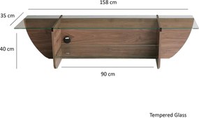Lily TV - Walnut