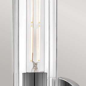 Hinkley lighting vintage fali lámpa masthead króm fekete átlátszó elshk-masthead1-pcbk IP44