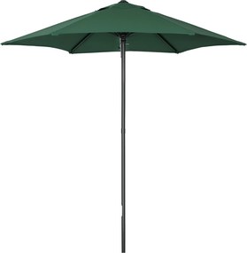 Outsunny Ernyő Ø196 cm, hatszögletű erkélyernyő, strandernyő, szélálló, stabil piaci ernyő, crankszerkezetű napvédő ernyő a strandhoz, erkélyhez és ke