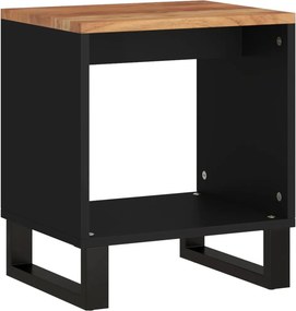 vidaXL tömör akácfa és szerelt fa dohányzóasztal 40 x 31 x 46 cm