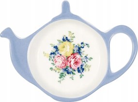 Laura Dusty Blue Green Gate teás tányér, 10 cm