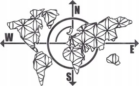Fali dekoráció Világtérkép 6mm