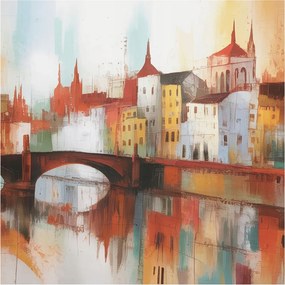 Dekoratív Fotótapéta Furnér Flizelin Városi tájkép 250x250 Ragasztó