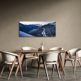 Egy havas lejtő képe (120x50 cm)