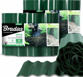 Kerti Gyepszegély 10 cm 18 m Hullámos Műanyag Rugalmas Us-p