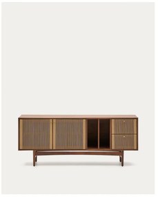 Barna alacsony komód diófa dekorral 180x73 cm Elan – Kave Home