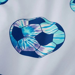 Lila-türkiz kétszemélyes gyerek ágyneműhuzat 200x200 cm Tie Dye Football – Catherine Lansfield