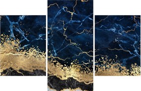 Kép - Sötétkék márvány (90x60 cm)
