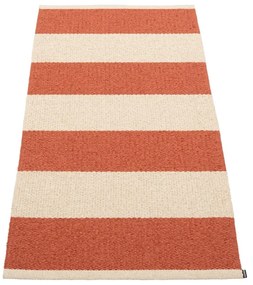 Téglavörös-krémszínű kültéri-beltéri futószőnyeg 70x150 cm Bob Brick – Pappelina