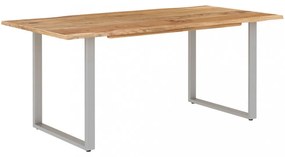 tömör akácfa étkezőasztal 180 x 90 x 76 cm