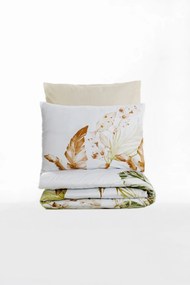 Luster szatén dupla ágyneműhuzat garnitúra, bézs