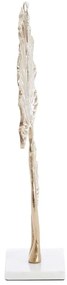 Fém szobor (magasság 48 cm) Leaf – Light &amp; Living