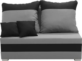 GUSTO2 Kétszemélyes kinyitható kanapé Világosszürke/fekete