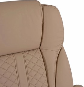 Forgószék bézs színben, műbőr kárpittal. PHONIX