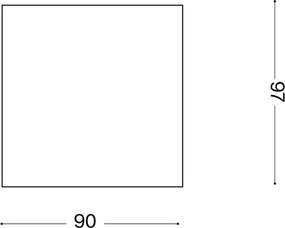 Ideal Lux - Kültéri spotlámpa TECHO 1xGU10/20W/230V 9x9 cm IP54 barna