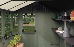 Kerti ház Keter Potting Shed 2 az 1-ben zöld, padlóval