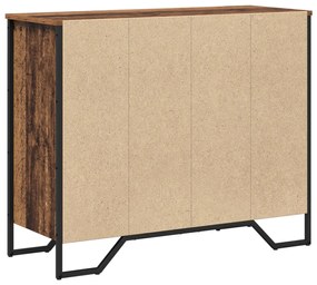 vidaXL Fiókos Szekrény Régi Fa 91x35.5x74.5 cm Szerelt Fa