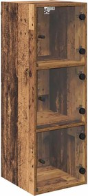 vidaXL Fali Szekrény Falra szerelhető Öreg fa 35 x 37 x 102 cm Faanyag