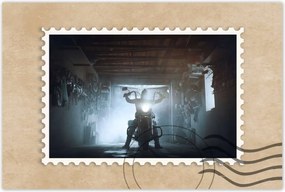 Poszterek 60x40 Egy motoros garázsában