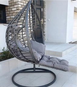 Szürke függőszék lábtartóval DOMINIKANA WAVES