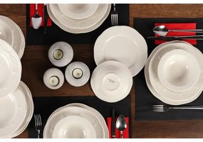 24 darabos fehér porcelán étkészlet